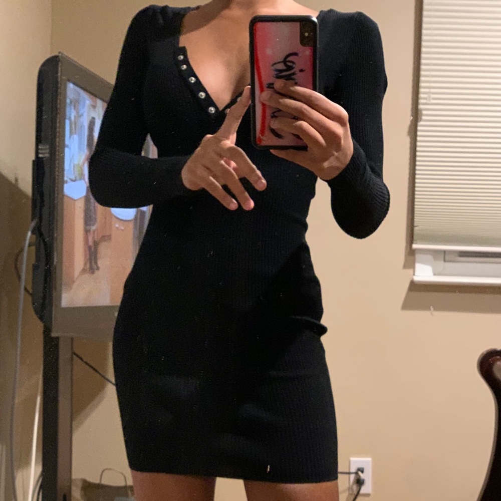 women’s windsor bodycon black dress